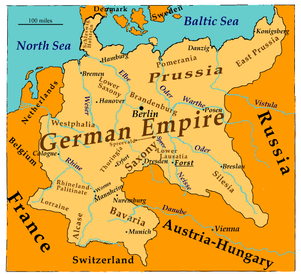 [ The German Empire in the 1880s ]