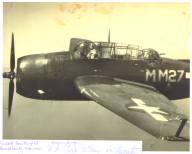 [ Marion Gray in the bubble turret of his Avenger ]
