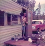 [ Mary at Woodsmoke Park, Fort Myers, Florida, December 1975 ]